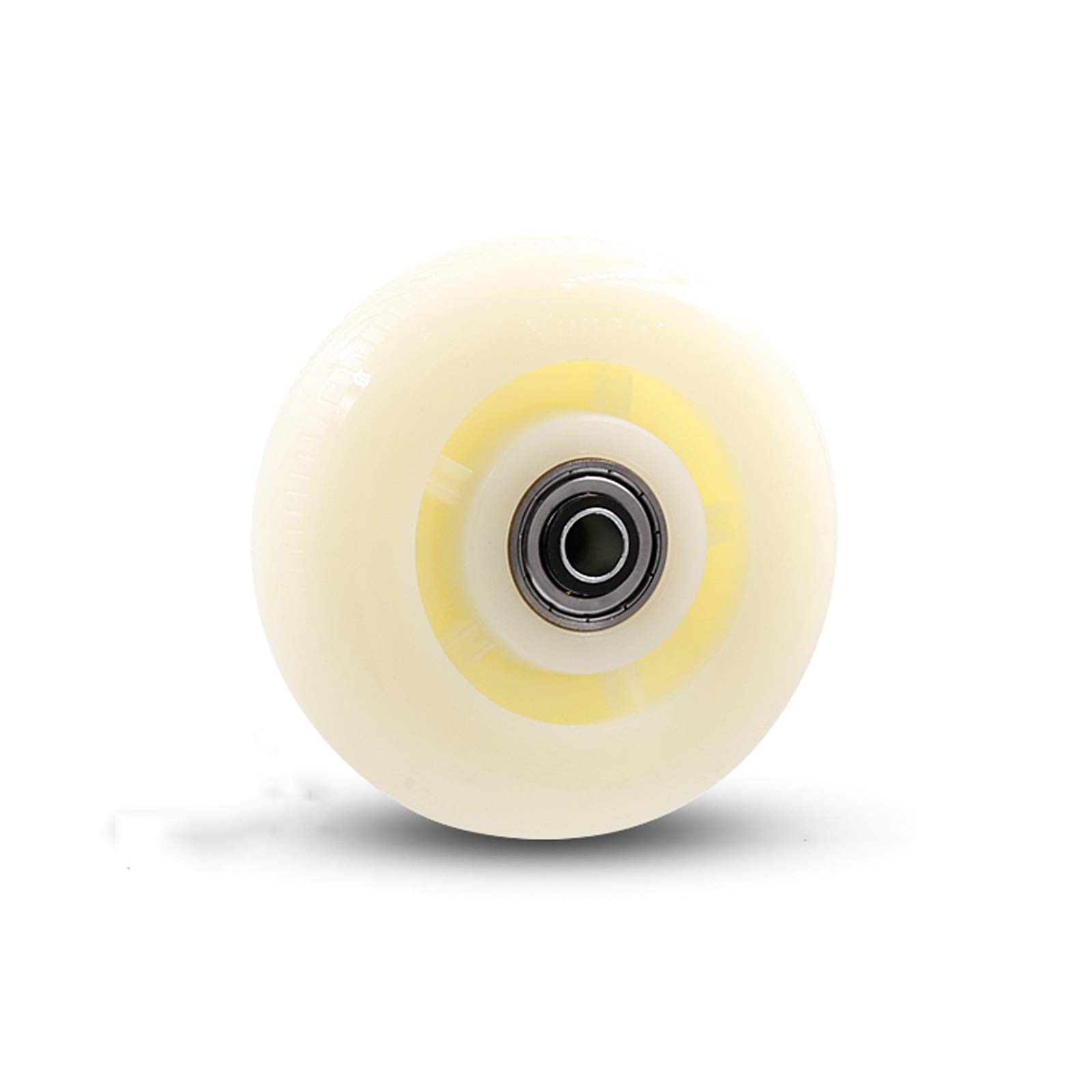 Zware meubelzwenkwielen, nylon industriële wielen 360 graden geen geluid zwenkwielen, vervangend wiel voor karren werkbank trolley, 4 stuks, wit (rem 100 mm