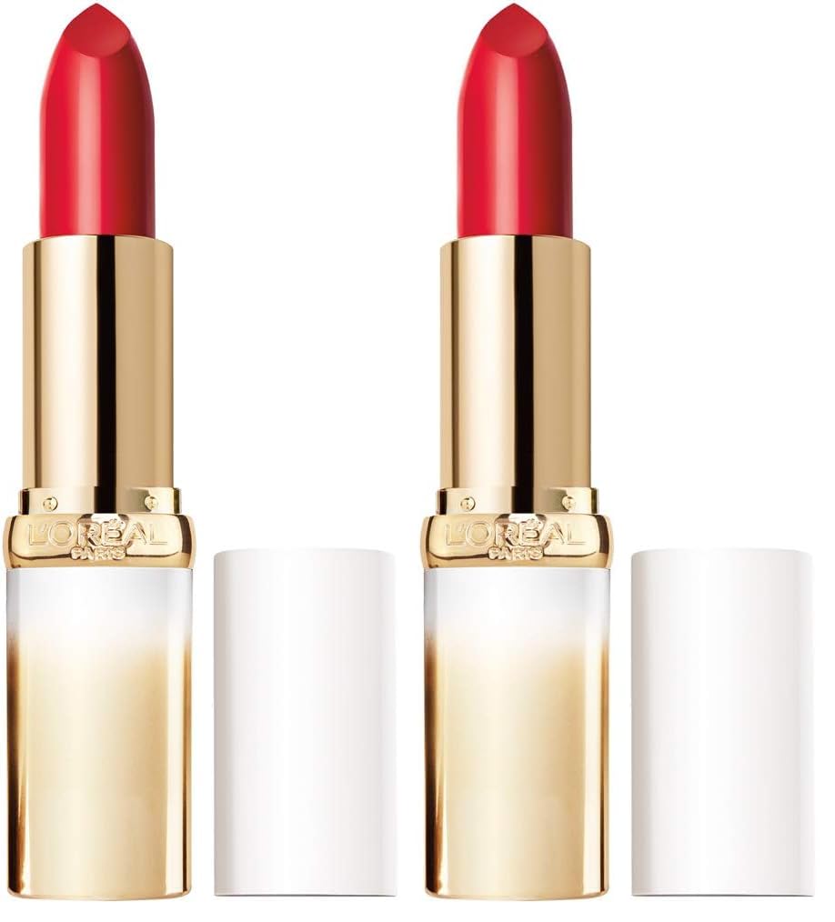 L’Oréal Paris Age Perfect Satin Lipstick with Precious Oils, 202 Blooming Rose, 0.13 Ounce (Pack of 2)