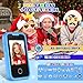 Nikuku Kids Smart Phone for Boys, Children Christmas Birthday Dinosaur Toys for 3-8 Years Old, Toddler Pretend Cellphone Girls Gifts with Music Player, Dual Camera, 8GB TF-Card(Blue)