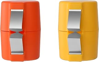Premium PP Egg Shell Opener & Egg Cracker, Multifunctional Egg Peeler & Egg Opener Tool for Raw Eggs, Quick Clean Crack Egg Opener for Home Kitchen Gadgets,2 Pcs(Orange & Yellow)