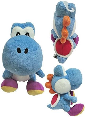 Sanei Super Mario Series Plush, 6.5", Dark Blue Yoshi