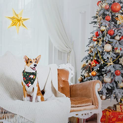 Haustier Bandanas,4 Stück Haustier Dreieck Lätzchen,Einstellbar Halstuch Hunde Seihnachten Haustier Bandana,für Weihnachten Haustier Halstuch Dekoratio