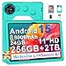Dghrti Tablet Android 15 con EVA Silicona Funda Protectora, 24GB+ 256GB/2TB, Niños Tablet 11 Pulgadas Octa-Core, Gemini AI/Widevine L1, 8000 mAh, 13MP+5MP, Cuerpo Metálico, Tableta Grande-Verde