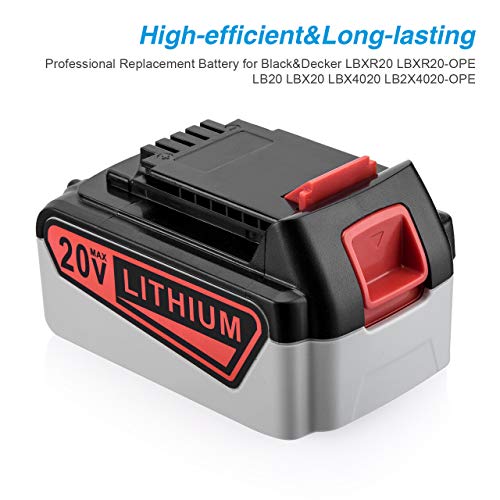 image for Powerextra 20V 6.0Ah Replacement Battery for Black and Decker 20V Cord