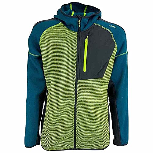 CMP - Man Jacket Fix Hood, Man, Acido-Nero, 54