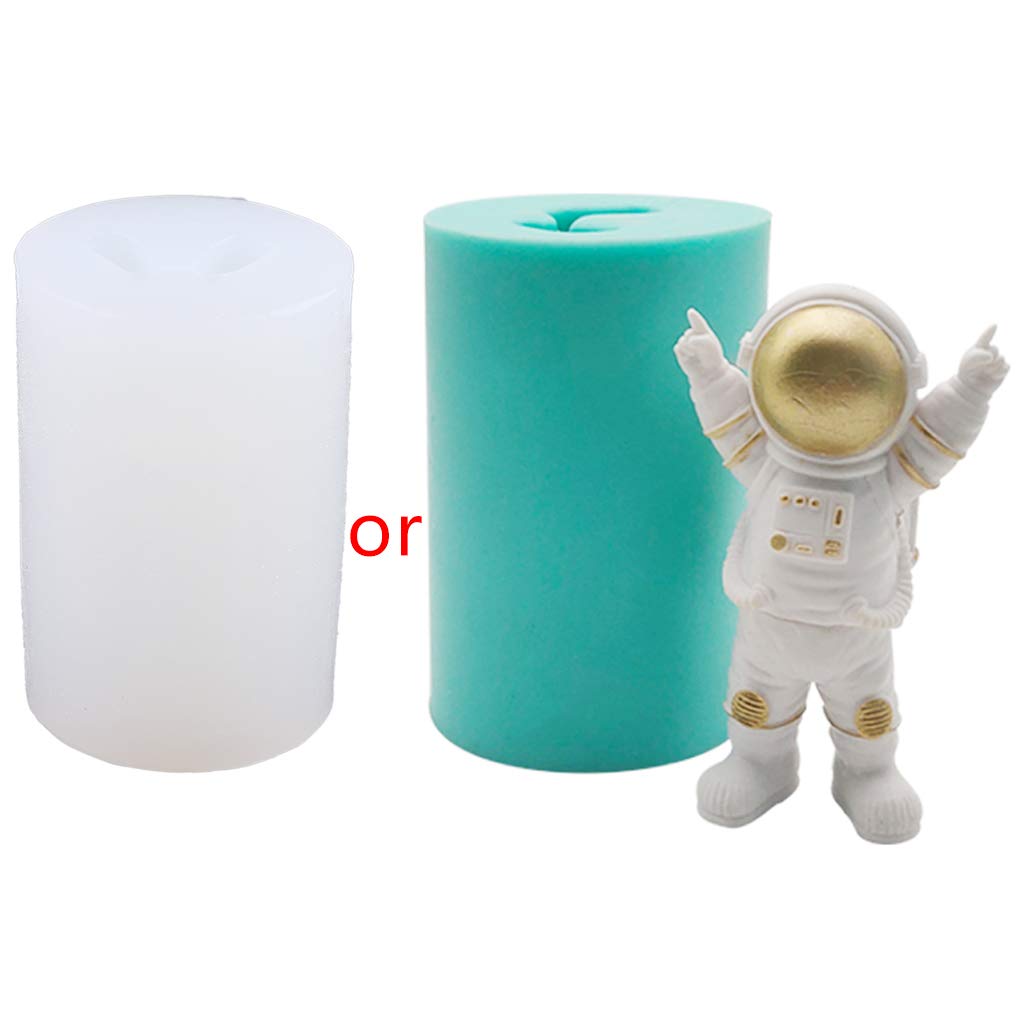 Moule silicone 3D astronaute démoulage facile pour savon et argile