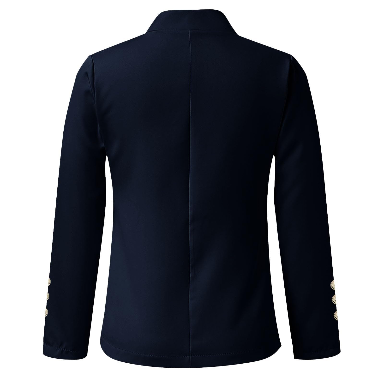 Jacke Damen Frühling Anzüge Classics Summer Blazer Formal Longsleeve | Leicht Einfarbige mit Druckknöpfen Tailliert Blazer mit Reverskragen für Büro Arbeit