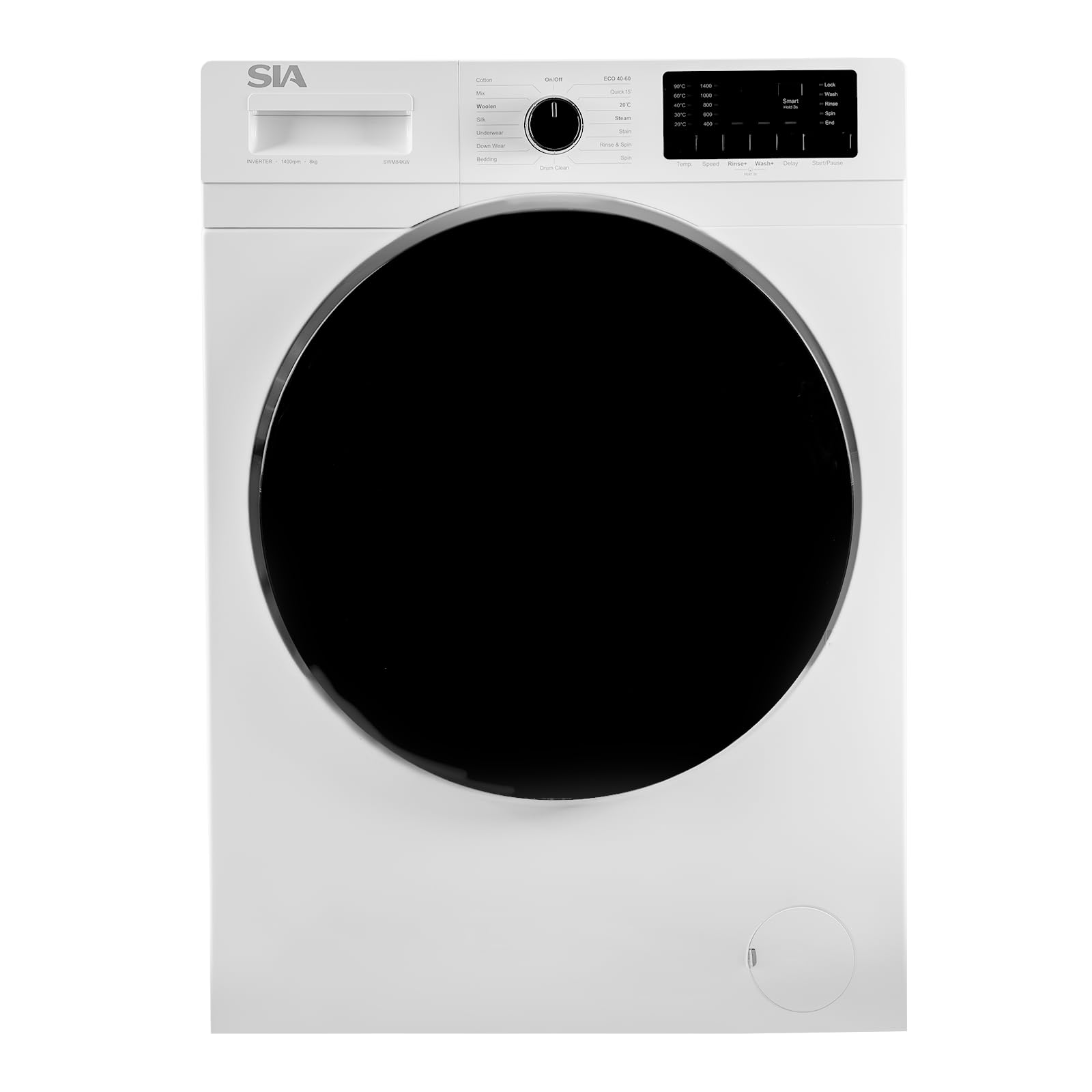 SIA 6kg 1000RPM Washing Machine with 9 Preset Programs Energy Rating E in White - SWM6100W — view 9