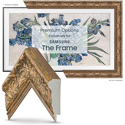 Frame My TV Deco TV Frames -Tuscan Copper Compatible ONLY with Samsung The Frame TV (Fits 2021-2025 Frame TV, 75") Cover