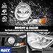 VRC For 2007-2017 Jeep Patriot 2007-2010 Compass Headlights Halogen Headlamp Assembly Replacement Pair Driver and Passenger Side (w/Corner Lights)