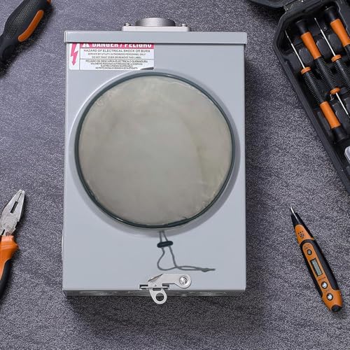 Image of Smart Meter Cover,E mf R adiation Meter Cover Shield, e m f Blocker for Home Faraday Cage for Smart Meter Shield Visible RF Shield Guard Block 5G with Adjustable Bottom Meter Cover