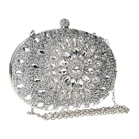 COAIMANEY Sparkly Rhinestone Clutch Purse Cover