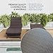 Nestl Chaise Lounge Chair Outdoor Set of 2, Wicker Patio Lounge Chair, Outdoor Lounge Chair with Reclining Backrest