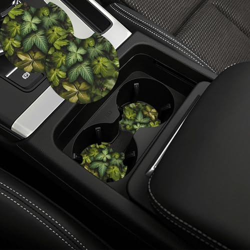Portavasos para carro universal negro goma 2 piezas miniatura 1