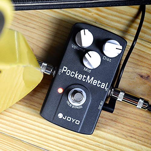 Image of JOYO Metal Distortion Pedal Huge Distortion with Mid Knob for Electric Guitar Effect - True Bypass (Pocket Metal JF-35)
