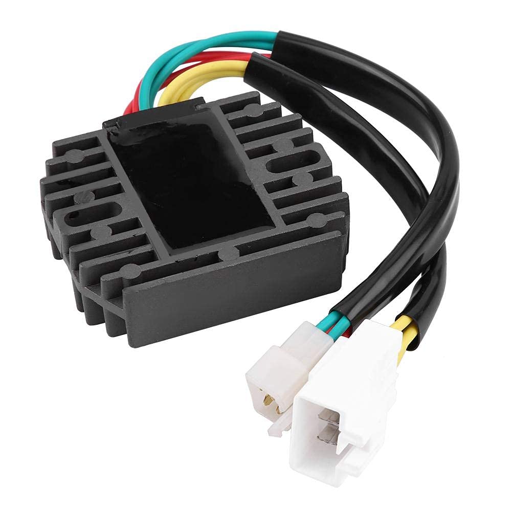 Aramox Voltaje Rectificador, Regulador de Voltaje de Motocicleta para Rectificador Negro para Rectificador BL 218214 RV