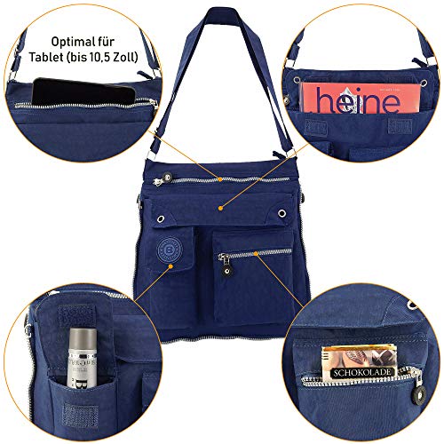 Ekavale - lichte schoudertas voor dames - praktische crossbody tas - met veel vakken - waterafstotende schoudertas voor dames - Image 3