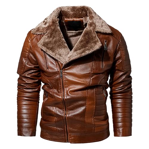 Veste en cuir de moto homme pour affronter le froid glacial en ville