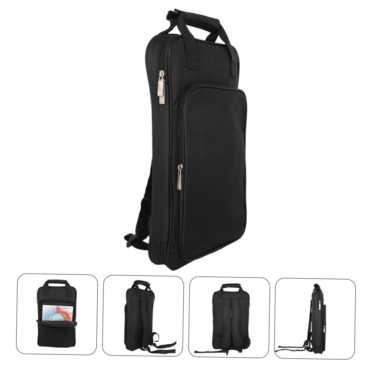 Custodia per Bacchette Batteria Oxford, Zaino e Borsa, Tasca Frontale Porta Bacchette e Pad