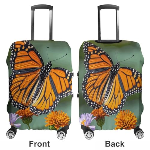 Carry on Luggage Cover Butterfly Suitcase Covers for Luggages Tsa Approved Travel Luggage Sleeve Protector Elastic Suitcase Protector Anti-Scratch Washable Fits 19-30 Inch Case -M3