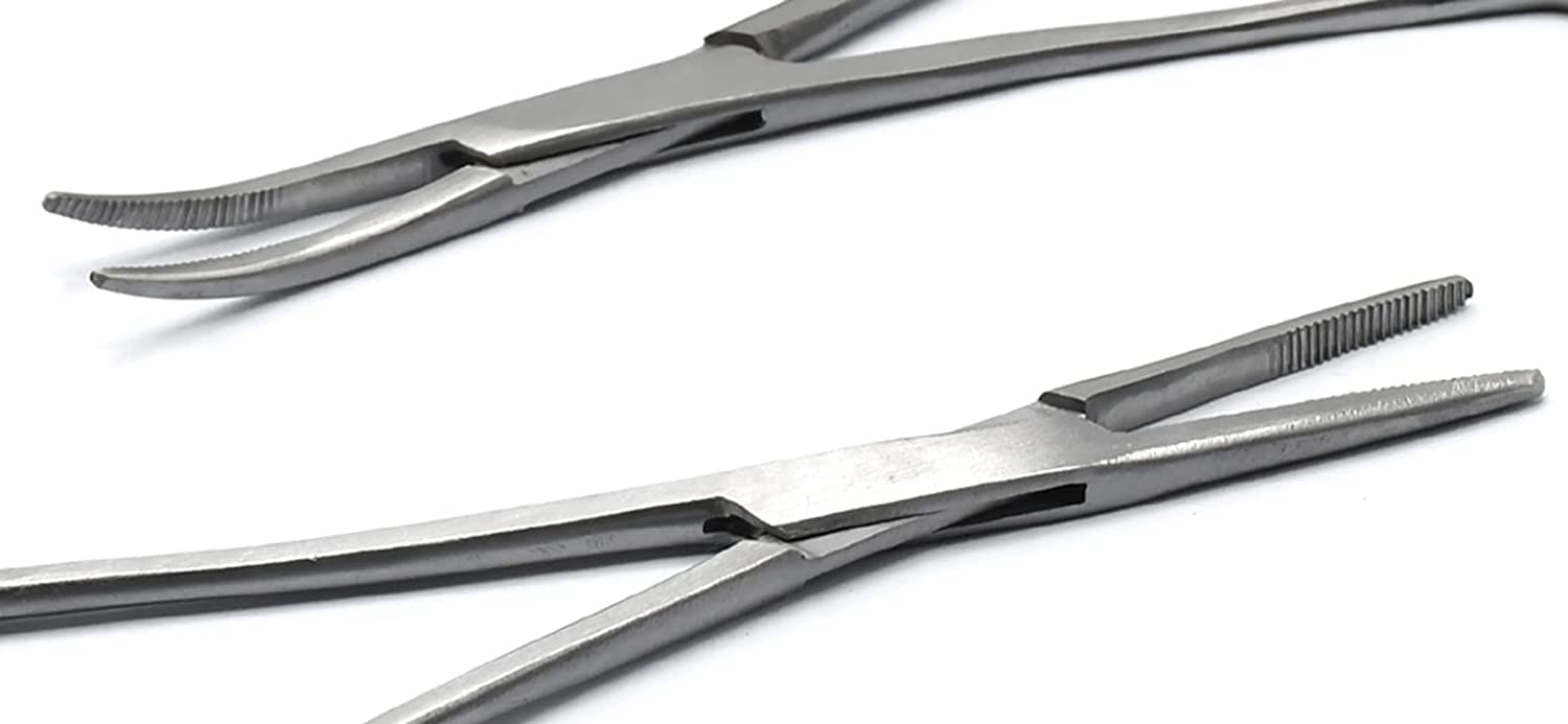 OdontoMed2011® 10 Assorted Kelly Locking HEMOSTAT Forceps 5.5" ODM (Silver) — Amazon image 9
