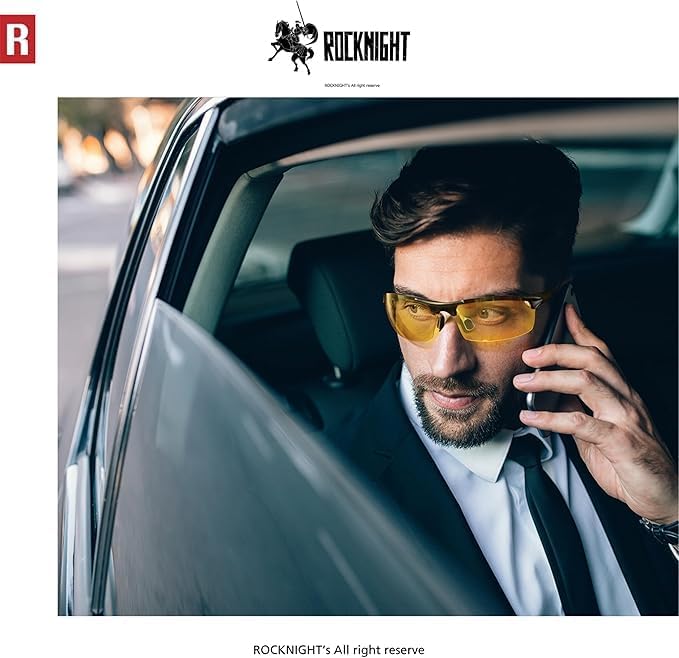 ROCKNIGHT Driving HD Polarized UV400 Protection Ultra light Al-Mg Golf Fishing Outdoor Sunglasses - Image 2