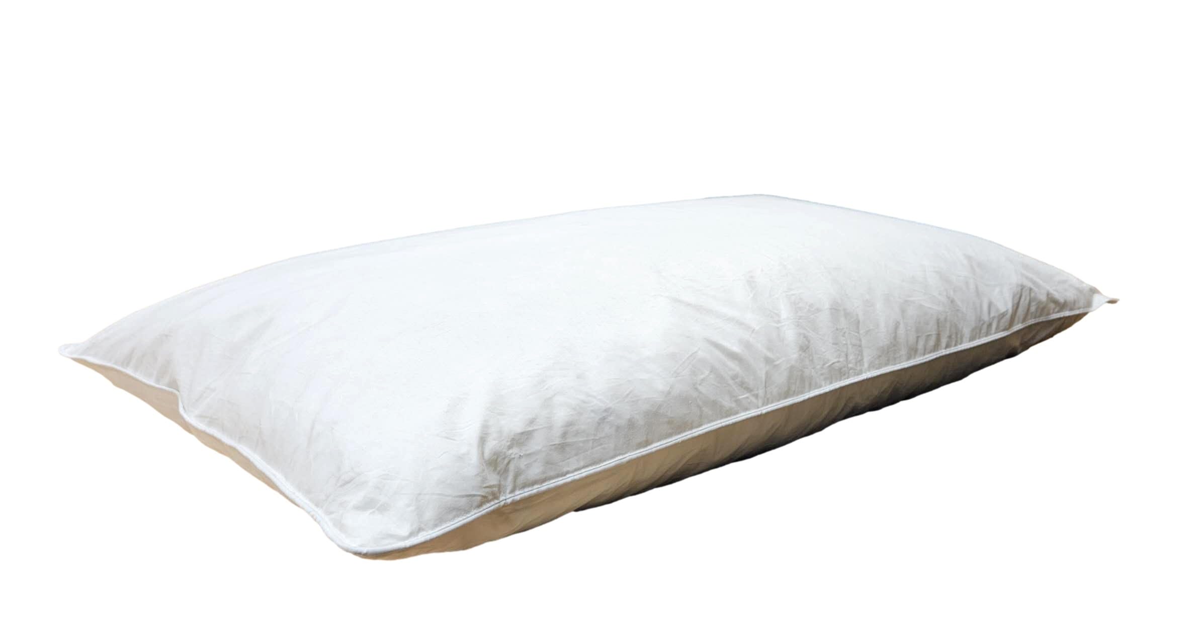 PIUMETTA SOFT Cuscino Letto in piuma d'oca 50x80cm - Guanciale per letto con tessuto 100% cotone e imbottitura in piumino e piumetta d'oca