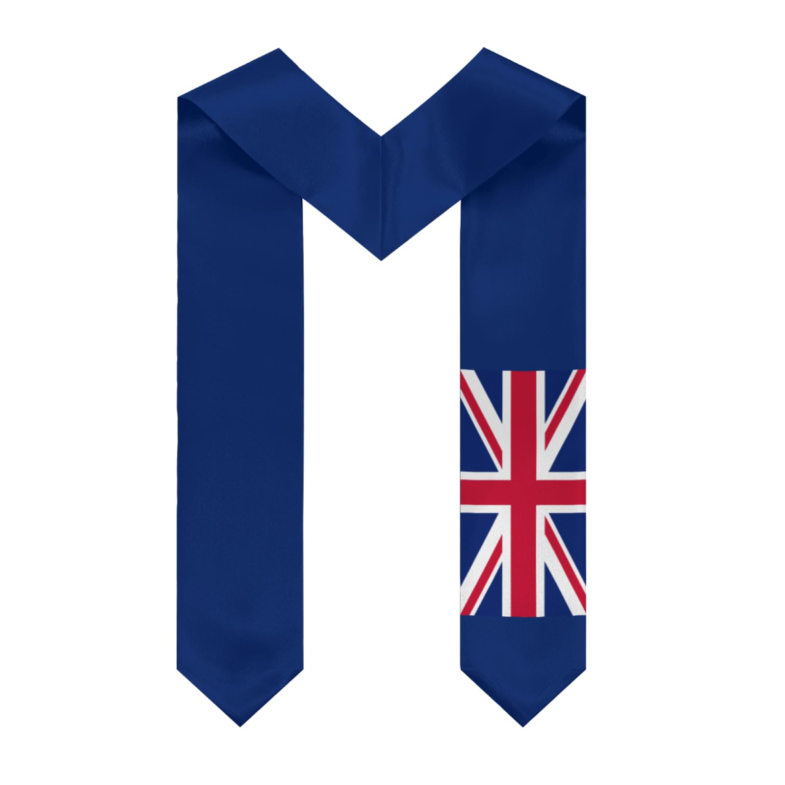 DABOYOZHZH United Kingdom GB Flag Graduation Stole Shawl Sash Honor For Study Aboard International Students