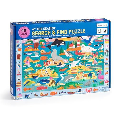 At The Seaside 64 Piece Search & Find Puzzle