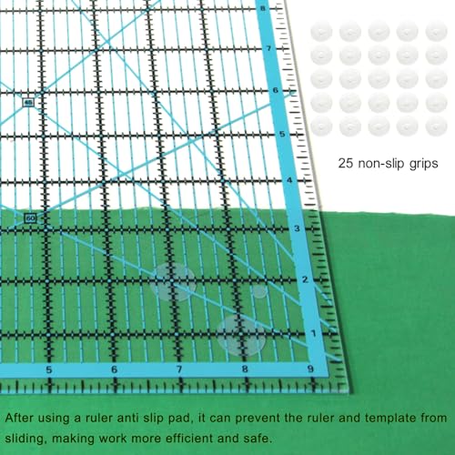 image for BSGOGO Quilting Rulers, Acrylic Quilt Ruler,4 Square Fabric Cutting Ru