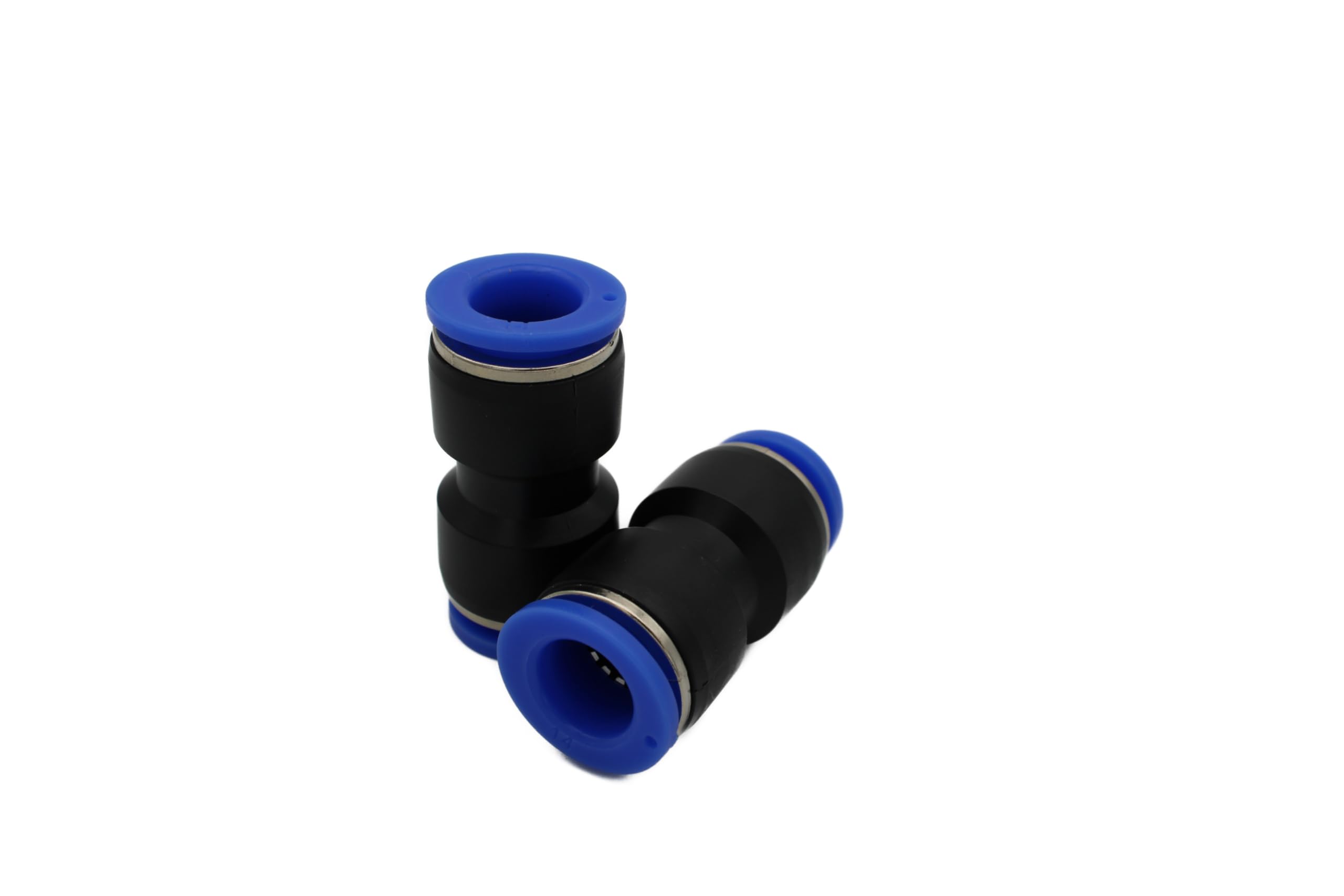 Pneumatic Hose Connector IQS 4 to 16 mm (2, Straight Connector - Diameter 14 mm), Black/Blue, Verbinder gerade - diameter 14mm - Image 2