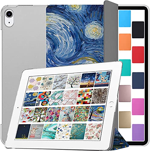 Image of DuraSafe Cases for iPad PRO 11 Inch 2018 1 Gen [ PRO 11 1st ] A1980 A1934 A2013 A1979 MTXN2HN /A MTXP2HN /A MTXR2HN /A MTXQ2HN /A PrintediPad Cover with Translucent Frosted Hard Back - Starry Night