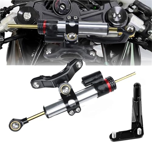 Amortisseur de direction Silver en aluminium usiné pour moto Kawasaki Ninja ZX6R