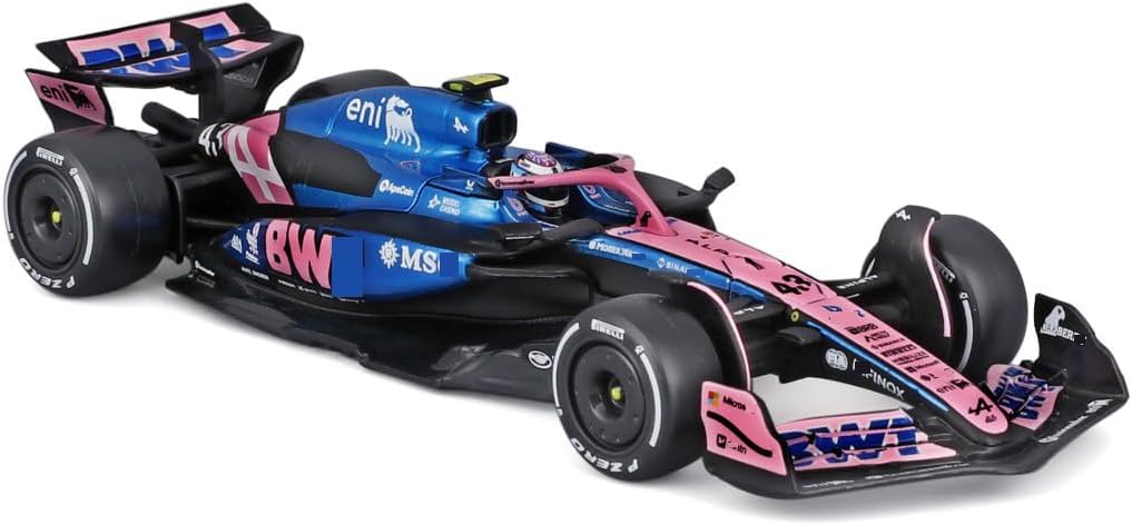 HTLNUZD 2025 1/43 F1 A525#43 Colapinto Racing Alloy Diecast Model - Static Simulation Adult Formula One Collection Ornament Gift (Deluxe Acrylic Case Version)