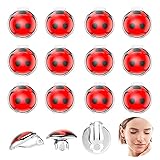 6 Pairs Ladybug Clip on Earrings Ladybug Earrings No Pierced Black Spot Red Enamel Beetle Earrings...