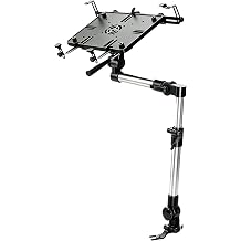 Vehicle Laptop Mount, Truck Laptop Mount for Cars, Vans, Quick installation, Full Motion Swivel, MS-526 Laptop Holder for Mobile Work, No-Drill Computer Stand with Adjustable Height ,