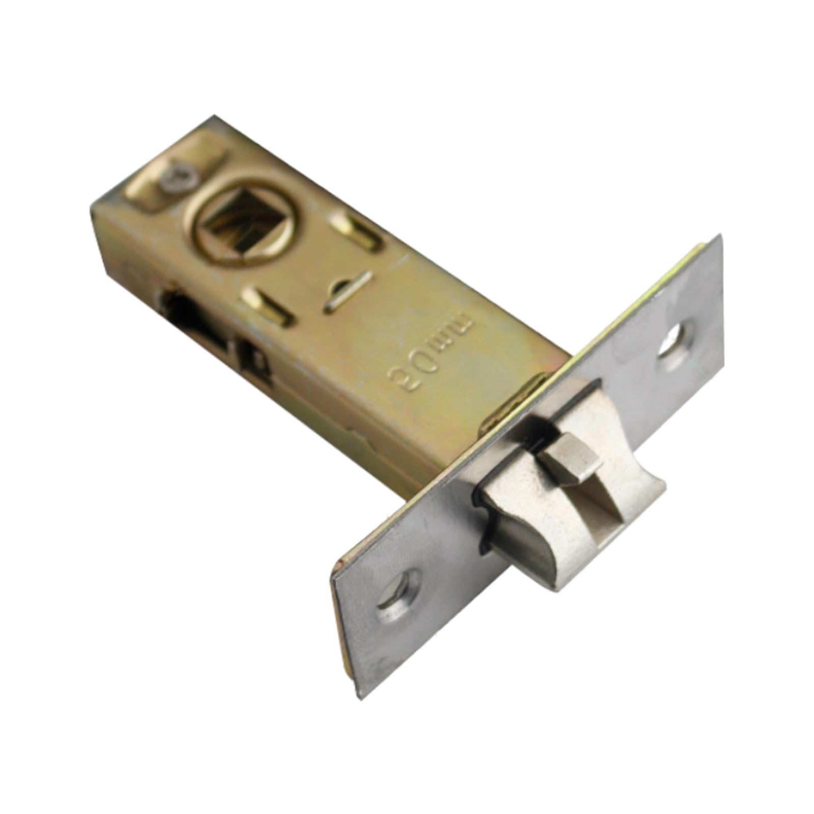 Unifizz Tubular Latch Forked 50mm Internal Door Lock Mortice Latch Polished Door Latches & Bolts for Sprung Lever Door Handles