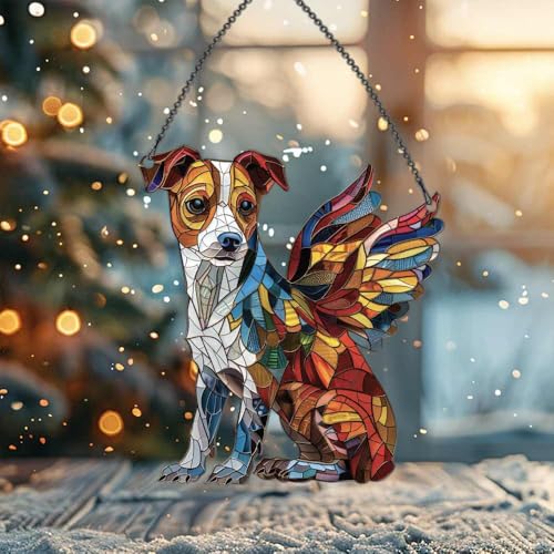 Image of Jack Russell Acrylic Ornament Gift for Dog Lovers Christmas Home Decor