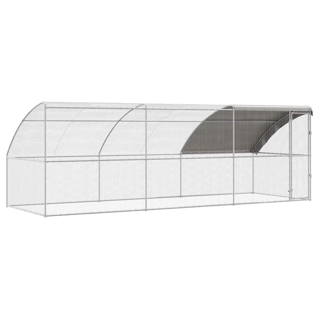Cage à poules géante pour aménager un poulailler design dans le jardin familial