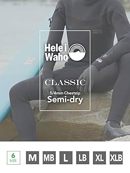 Helei Waho CLASSIC 5/4mm セミドライウェットスーツ セミドライ スーツ 5×4mm ウェットスーツ サーフィン HeleiWaho