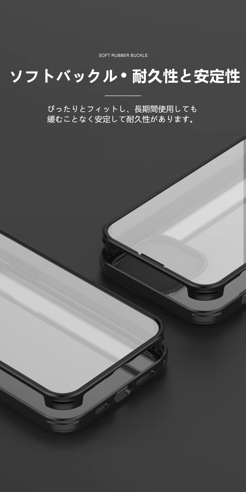 Amazon.co.jp: MQman iPhone15 Pro ケース 両面透明 前面ガラス+背面PC
