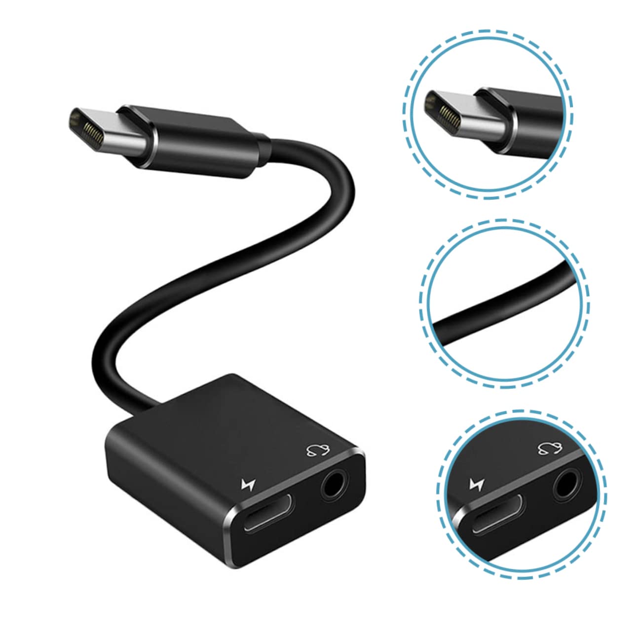 DOITOOL Adaptador De Audio USB C A Conector De 3 5 Mm (5 Unidades) para Ordenador Teléfono No Necesita Controlador.