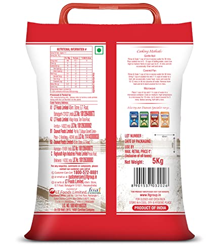 Daawat Dubar, Full Grain, Aged, Aromatic Basmati Rice(Old), 5 Kg - Image 2 thumbnail
