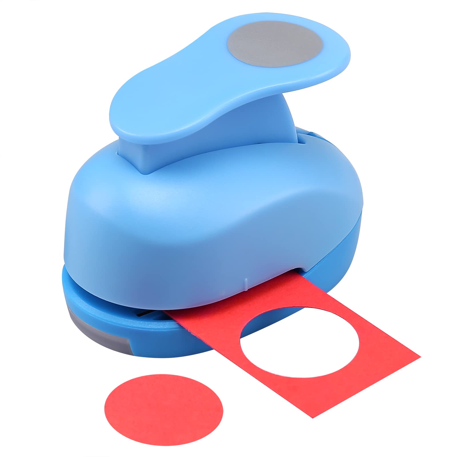 LOONENG 1 Inch Circle Punch, Classic Style, Blue, 25mm Round Shape Circle Punch for Paper Crafts, Cardstock, Gift Wrapping, Greeting Cards and Scrapbooks