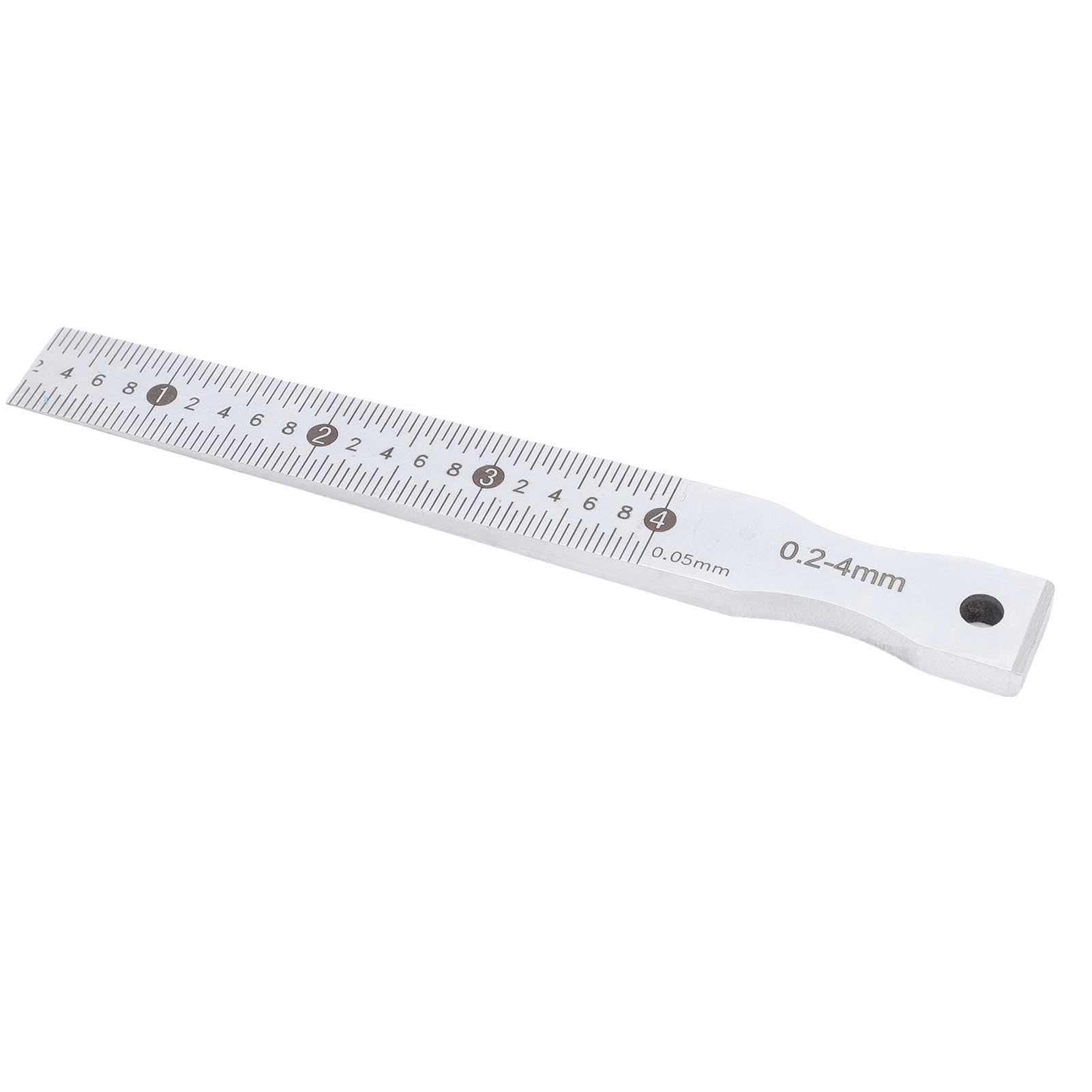 Generic Outil de Mesure Précis de Jauge Conique en Acier Inoxydable pour la Construction et les Chemins de Fer, Plage de 0,2 à 4 Mm, Précision de 0,05 Mm