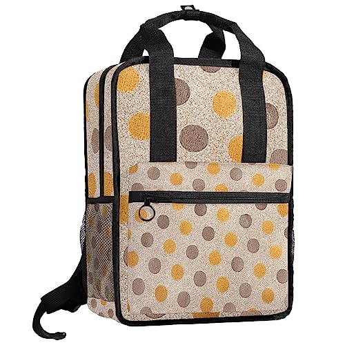 Sac à dos multicolore rétro à pois pour accompagner les rires des garçons