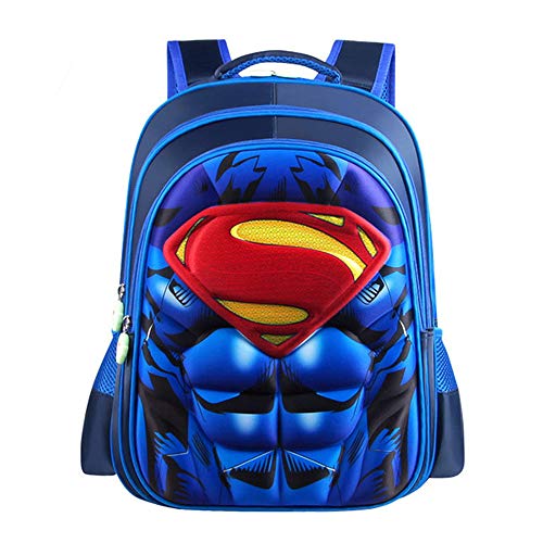 Mochila Infantil Yuan Ou Niño Superman Batman Spider Capitán América Children Kindergarten