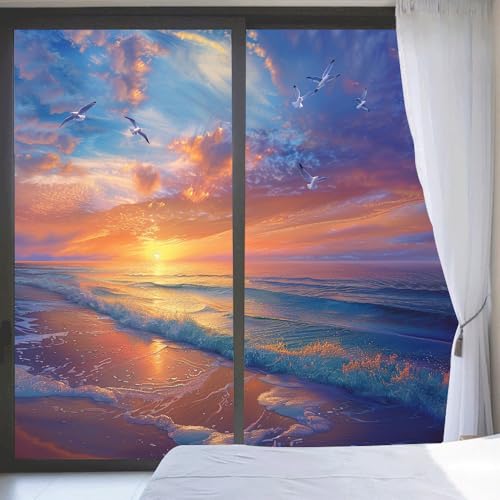 Vinilo adhesivo decorativo para ventanas 21.6x47.2 pulgadas x2 miniatura 1