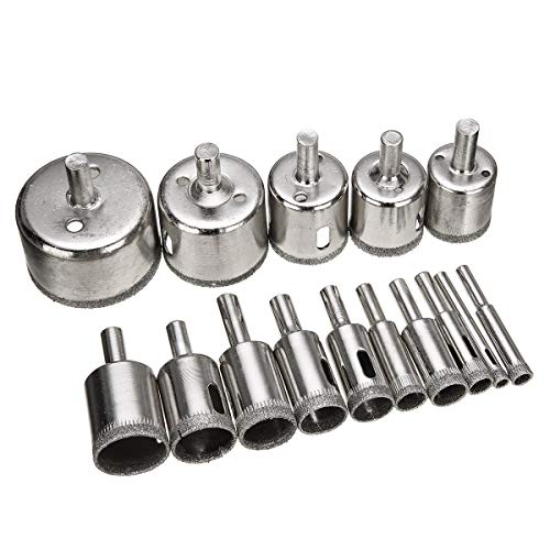 Brocas de diamante 12 mm juego 5 piezas HUHAO miniatura 7