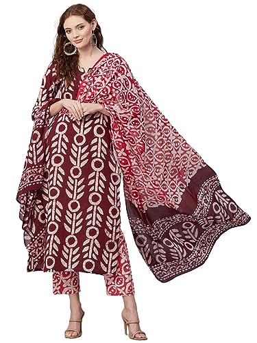 Image of ANNI DESIGNER Women Kurta with Pant |Material: cotton blend